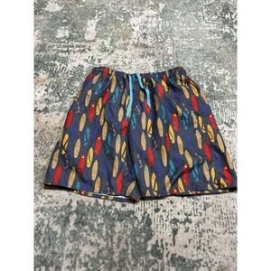 Authentic Barracuda Bay, Men's Swim Trunks, Surf Board Design In Size XL
